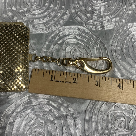 Whiting & Davis Gold Mesh card/coin purse